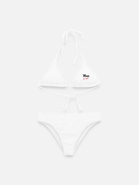 MAMIE. FÊTE DES MÈRES. BONNE FÊTE MAMIE - Bikini femme - blanc