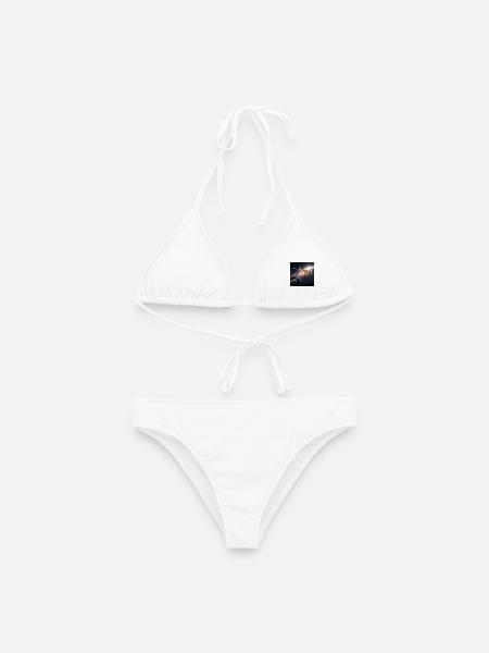 Futuristische Raumfahrt-Illusion - Frauen Bikini - Weiß