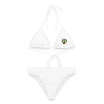 Antelope Funny Cartoon Summer Beach Sunglasses - Women's Bikini - white - Front - AI Model Female 172 dark (172cm)