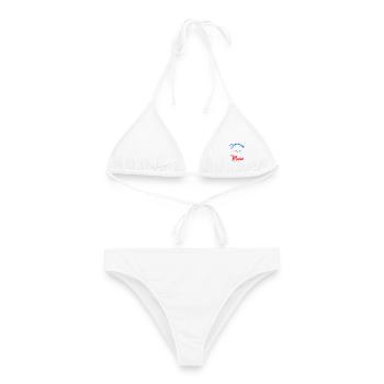 JE PEUX PAS. MARIE. FUTUR MARIE. EVJF. TEAM. TEAM - Bikini femme - blanc - Devant - AI Model Female 172 dark (172cm)