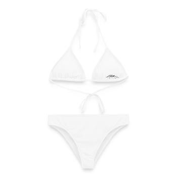 feather - Women's Bikini - white - Front - AI Model Female 172 dark (172cm)