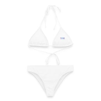 Fuck Em' All '20 Funny Election 2020 Irony - Frauen Bikini - Weiß - Vorne - AI Model Female 172 dark (172cm)