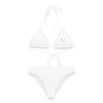 Wurst - Frauen Bikini - Weiß - Vorne - AI Model Female 172 dark (172cm)