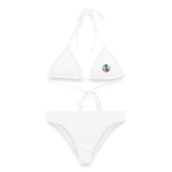 Plott Hund Rasse Cartoon Kawaii Clipart Hund - Frauen Bikini - Weiß - Vorne - AI Model Female 172 dark (172cm)