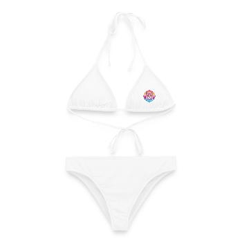 Sokoke Katze Bunte Karikatur Aquarell Illustration - Frauen Bikini - Weiß - Vorne - AI Model Female 172 dark (172cm)
