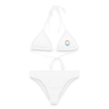 Padelschläger Padeltennis Padelspieler Padel - Frauen Bikini - Weiß - Vorne - AI Model Female 172 dark (172cm)
