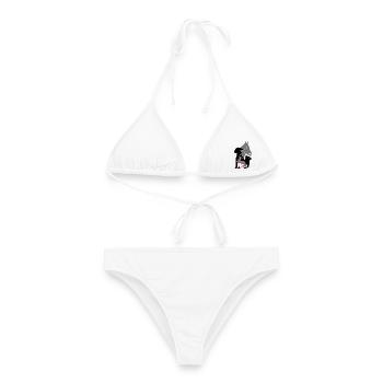 Haustiere Herz klein little Heart - Frauen Bikini - Weiß - Vorne - AI Model Female 172 dark (172cm)