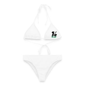 Kleintiere Haustiere - Frauen Bikini - Weiß - Vorne - AI Model Female 172 dark (172cm)