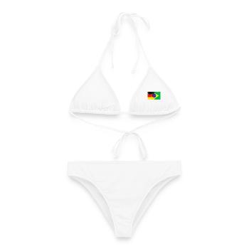 Germany Brazil Flag - Frauen Bikini - Weiß - Vorne - AI Model Female 172 dark (172cm)