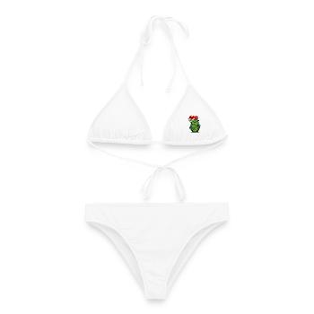 Christmas Kids Pinguin - Frauen Bikini - Weiß - Vorne - AI Model Female 172 dark (172cm)