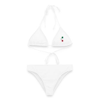 Vom Famiglia als bester Vater der Welt zertifiziert... - Frauen Bikini - Weiß - Vorne - AI Model Female 172 dark (172cm)