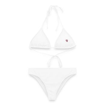 Tiny Wings Big Tricks – Skateboard-Drache - Frauen Bikini - Weiß - Vorne - AI Model Female 172 dark (172cm)