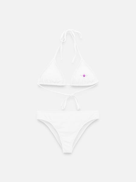 Lichtnelke rosa Blume - Frauen Bikini - Weiß