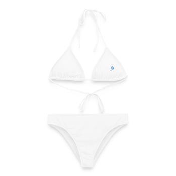 sylt surfer blau - Frauen Bikini - Weiß - Vorne - AI Model Female 172 dark (172cm)