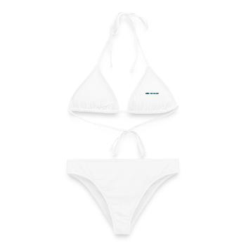 OMA. MUTTERTAG. ALLES GUTE ZUM OMA-TAG. ICH LIEBE DICH - Frauen Bikini - Weiß - Vorne - AI Model Female 172 dark (172cm)