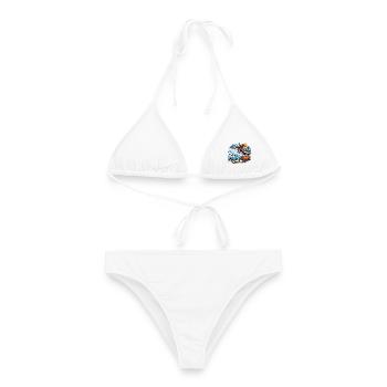 Powder Days Snow Vibe - Wintersport - Frauen Bikini - Weiß - Vorne - AI Model Female 172 dark (172cm)