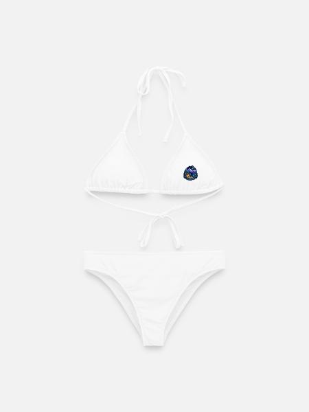 Camping unter dem Mond - Frauen Bikini - Weiß