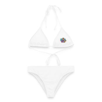 Coole Kids Graffiti Spritzer - Frauen Bikini - Weiß - Vorne - AI Model Female 172 dark (172cm)