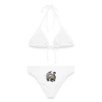 Spooky Monster Halloween - Frauen Bikini - Weiß - Hinten - AI Model Female 172 dark (172cm)