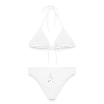 Keep cool - Frauen Bikini - Weiß - Hinten - AI Model Female 172 dark (172cm)