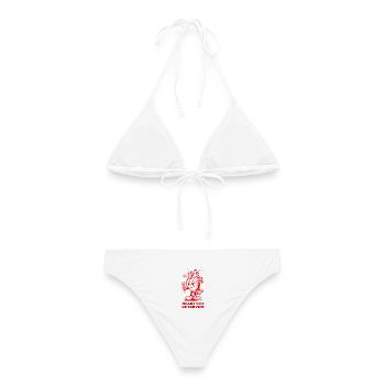 Herz außer Betrieb - Frauen Bikini - Weiß - Hinten - AI Model Female 172 dark (172cm)