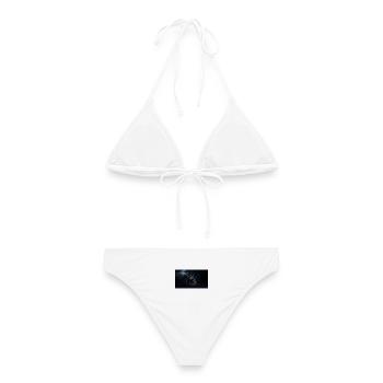 Nachtspuk-Haus Schattenlicht - Frauen Bikini - Weiß - Hinten - AI Model Female 172 dark (172cm)