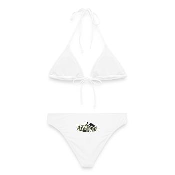 Gardening Is My Therapy Cat - Frauen Bikini - Weiß - Hinten - AI Model Female 172 dark (172cm)