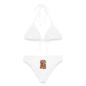Speak For The Speechless - Frauen Bikini - Weiß - Hinten - AI Model Female 172 dark (172cm)