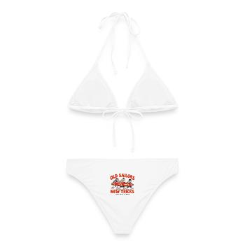 Old Sailors New Tricks Abschlag - Frauen Bikini - Weiß - Hinten - AI Model Female 172 dark (172cm)