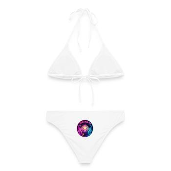 REIKI-MODUS: AN - Frauen Bikini - Weiß - Hinten - AI Model Female 172 dark (172cm)