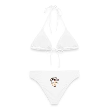 Choose Kindness Chicken - Frauen Bikini - Weiß - Hinten - AI Model Female 172 dark (172cm)