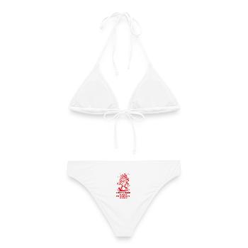 Ich brauche keine Hälfte, ich bin schon ganz - Frauen Bikini - Weiß - Hinten - AI Model Female 172 dark (172cm)