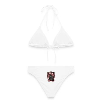Meine Ehrentitel Biker. Biker-Humor - Frauen Bikini - Weiß - Hinten - AI Model Female 172 dark (172cm)