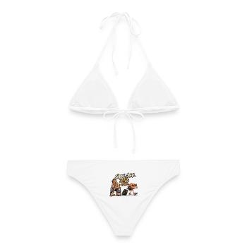 Reason Left – Ich bin geblieben | Witzig und humorvoll - Frauen Bikini - Weiß - Hinten - AI Model Female 172 dark (172cm)