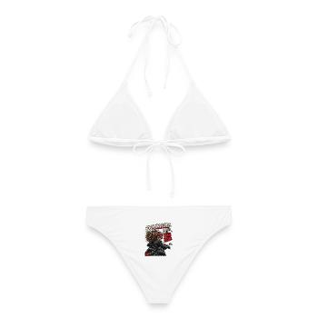Überholen. Meine Läuse stöhnen. Biker-Humor - Frauen Bikini - Weiß - Hinten - AI Model Female 172 dark (172cm)