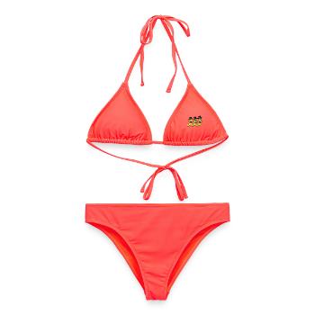 Banane lustig witzig spaßig Bananen Obst Frucht - Frauen Bikini - Korallenrot - Vorne - AI Model Female 172 dark (172cm)