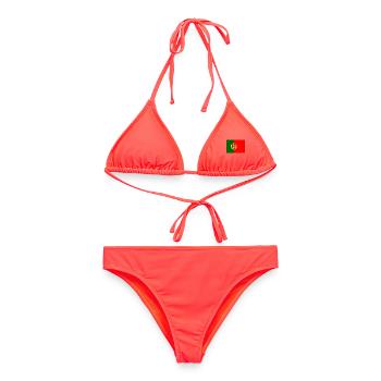 Portugal - Frauen Bikini - Korallenrot - Vorne - AI Model Female 172 dark (172cm)