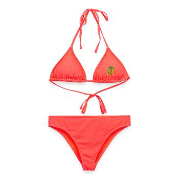 Lustige Schlange Cartoon Sommer Strand Sonnenbrille Gitarre - Frauen Bikini - Korallenrot - Vorne - AI Model Female 172 dark (172cm)