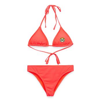 Ente Lustige Cartoon Sommer Strand Sonnenbrille Aufkleber - Frauen Bikini - Korallenrot - Vorne - AI Model Female 172 dark (172cm)