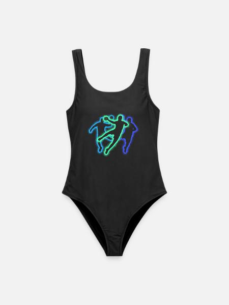 Handballspieler Handballer Jungen Handball - Frauen Badeanzug - Schwarz