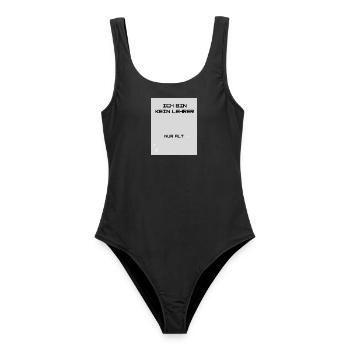 Lehrer - Frauen Badeanzug - Schwarz - Vorne - AI Model Female 172 light (172cm)