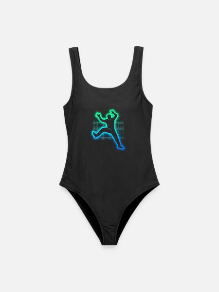 Handballspieler Handballer Jungen Handball Torwart - Frauen Badeanzug - Schwarz