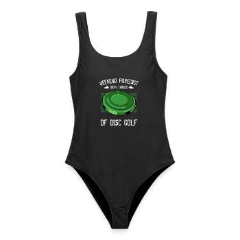 Frisbee - Women's Swimsuit - black - Front - AI Model Female 172 light (172cm)