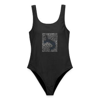 Waghalsiger Freerunning Straßensport - Frauen Badeanzug - Schwarz - Vorne - AI Model Female 172 light (172cm)