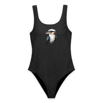 Kookaburra Jägerliest Lachender Hans Süßer Vogel - Frauen Badeanzug - Schwarz - Vorne - AI Model Female 172 light (172cm)
