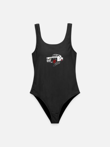 Ostdeutsch Streetwear - Trabi - Frauen Badeanzug - Schwarz