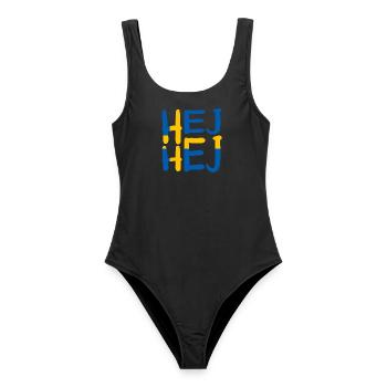 HEJ HEJ SUÈDE - Maillot de bain femme - noir - Devant - AI Model Female 172 light (172cm)