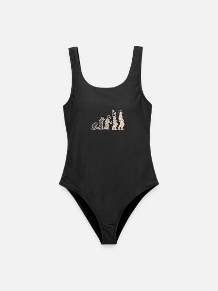 Evolution - Frauen Badeanzug - Schwarz