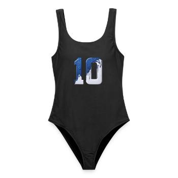 NON. 10 NUMÉRO 10 BLEU BLANC 10E ANNIVERSAIRE - Maillot de bain femme - noir - Devant - AI Model Female 172 light (172cm)