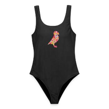 Puffin Papageitaucher Kinder Papageientaucher - Frauen Badeanzug - Schwarz - Vorne - AI Model Female 172 light (172cm)
